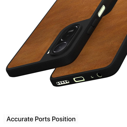 Brown Leather mobile back cover for Redmi A7 Pro/Poco C85x 5G – Pikkme – photo 4