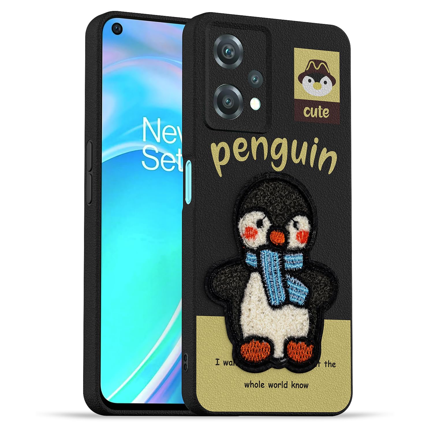 Pikkme black mobile back cover for OnePlus Nord CE 2 Lite 5G