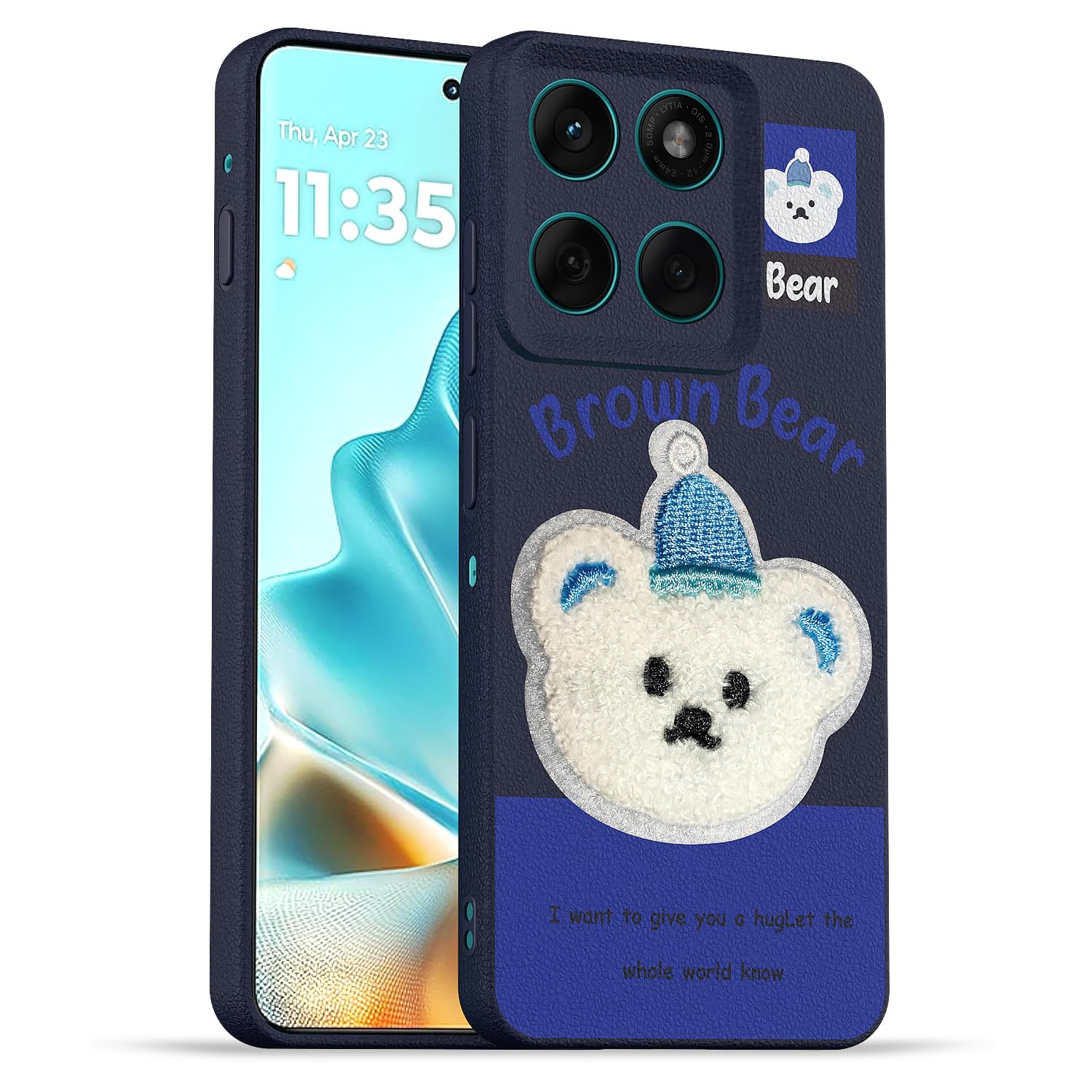 Pikkme blue phone cover for Moto Edge 60 Pro 5G