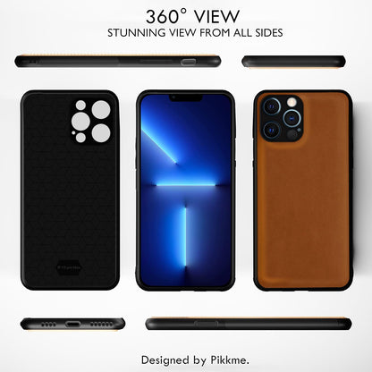 Pikkme iPhone 13 Pro Max Leather camel back cover – photo 2