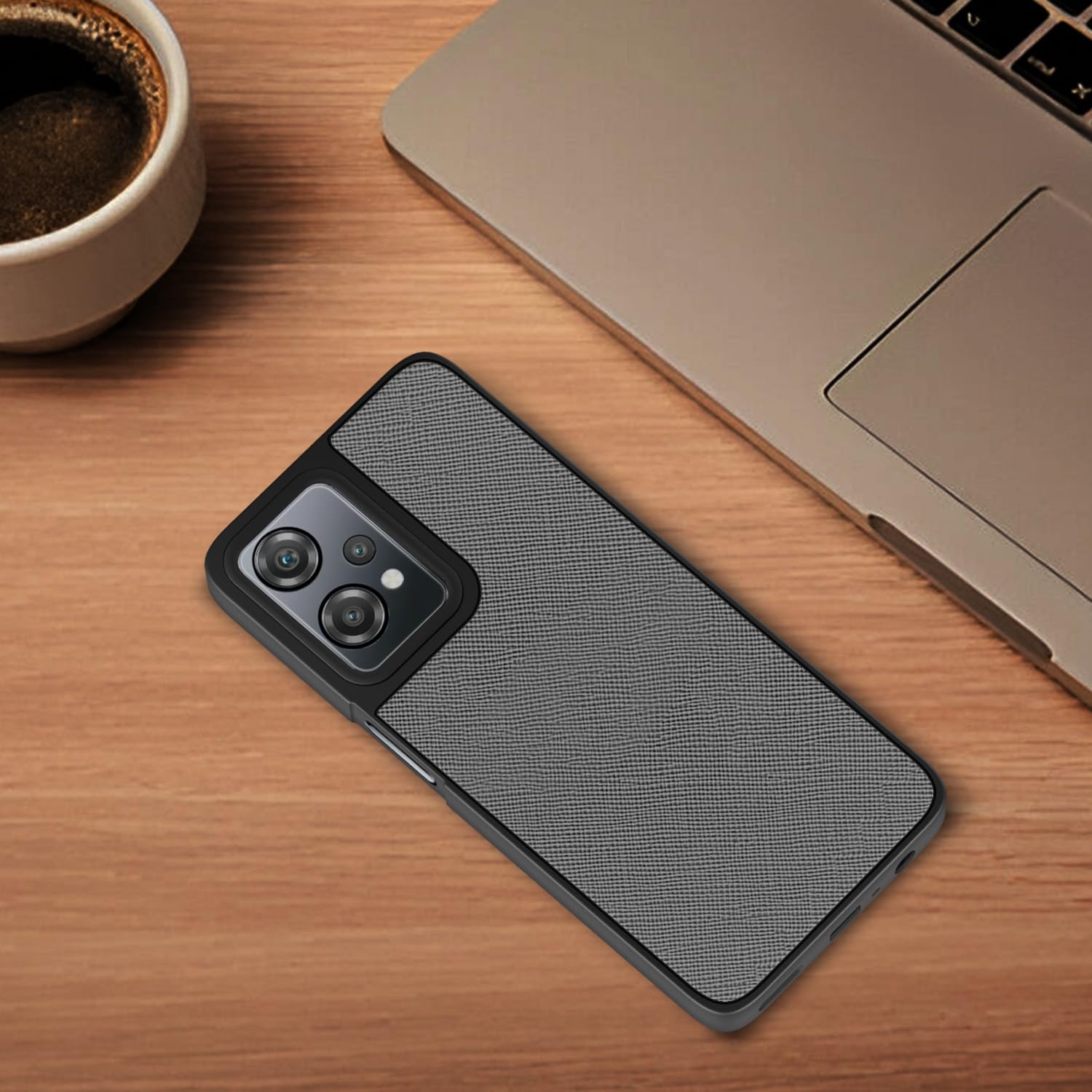 Pikkme OnePlus Nord CE 2 Lite 5G Leatherback grey mobile cover – photo 4