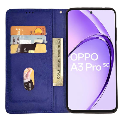 Pikkme blue Magnetic flip cover for Oppo A3 Pro 5G – photo 2