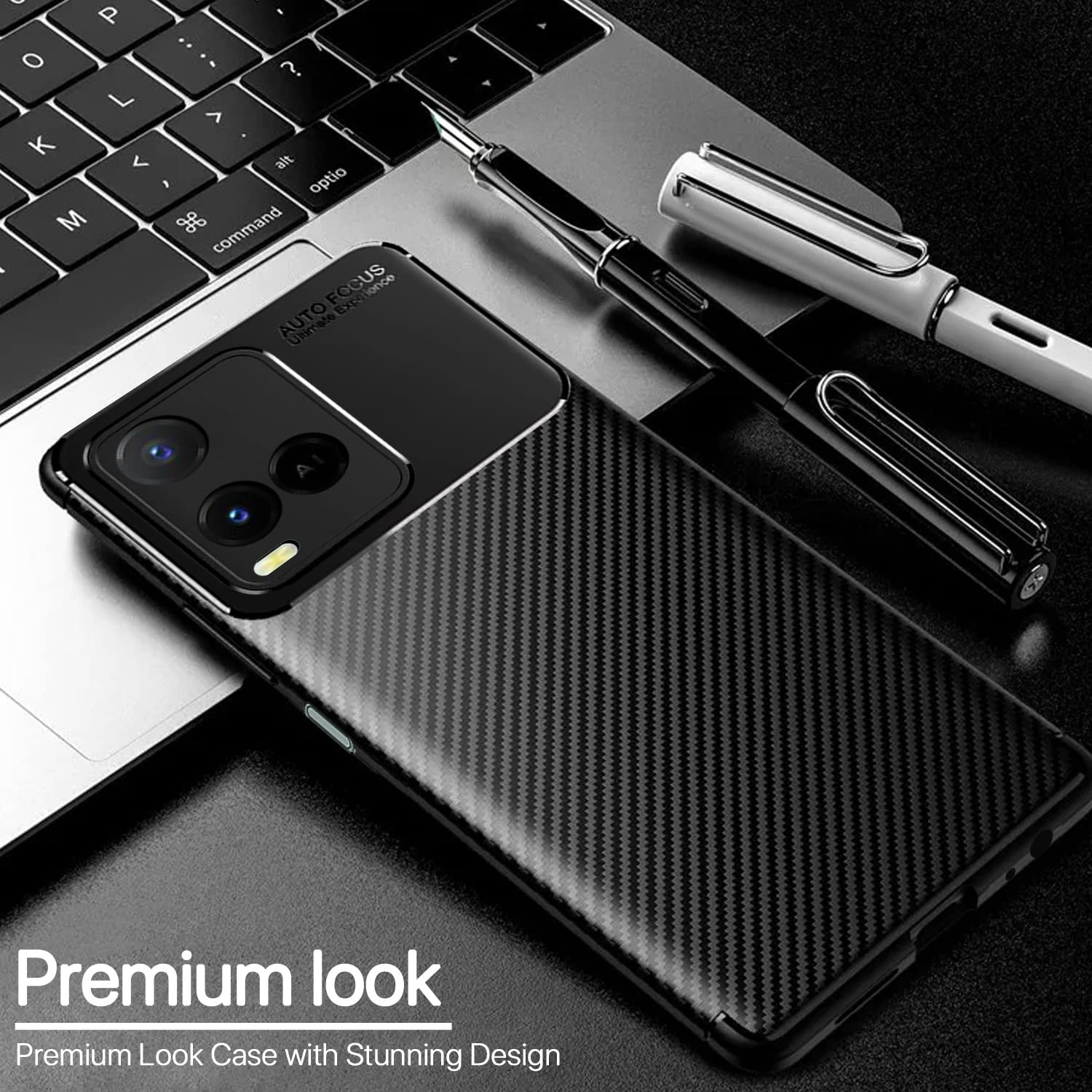 Pikkme black Carbon phone cover for Vivo Y33s/Y21 (2021) – photo 3