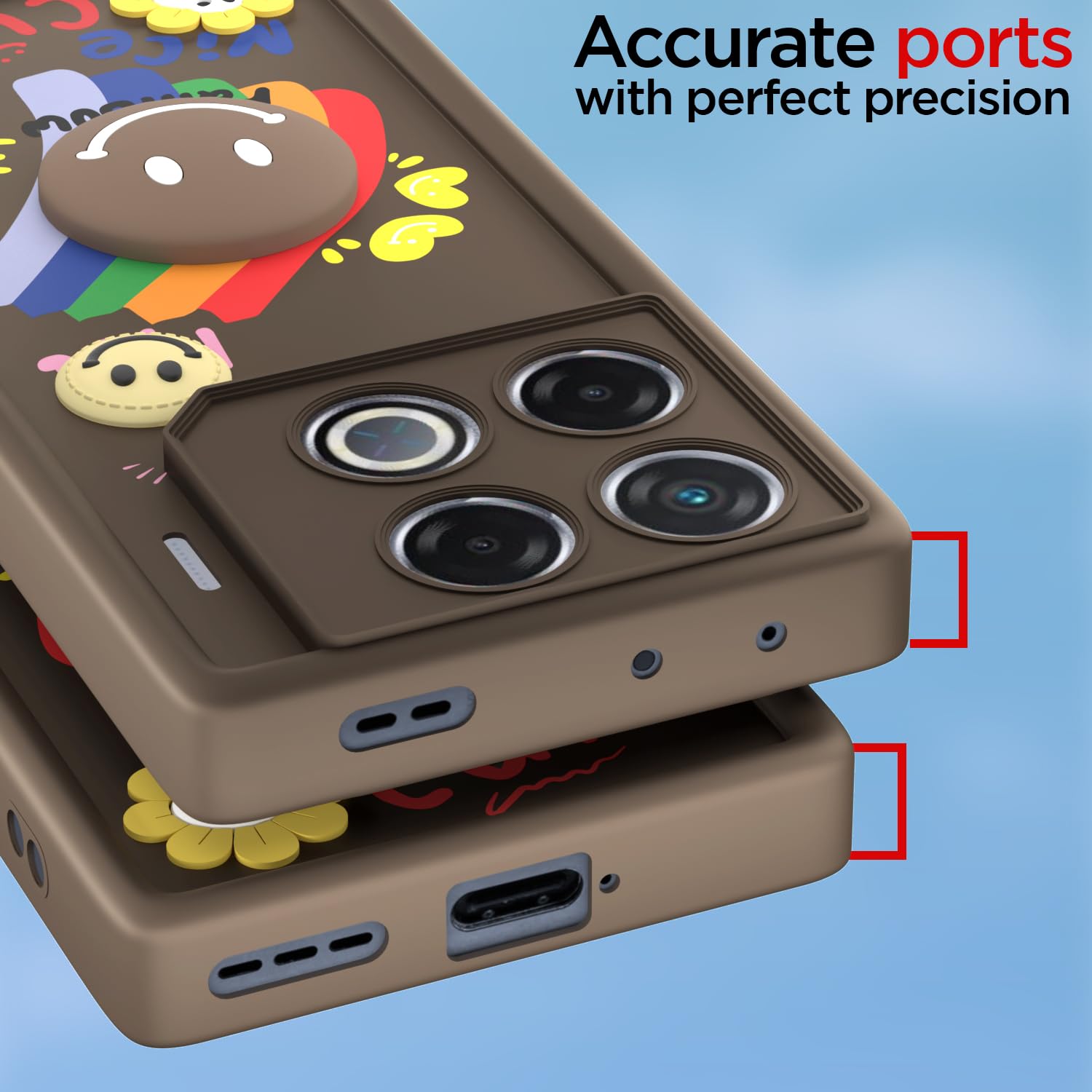 Infinix GT 20 Pro 5G mobile back cover in brown by Pikkme – photo 4