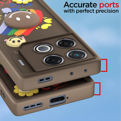 Infinix GT 20 Pro 5G mobile back cover in brown by Pikkme – photo 4