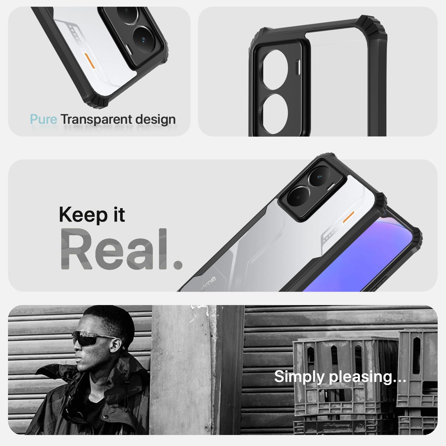 Pikkme Realme P3 5G Eagle Back Cover (Black)