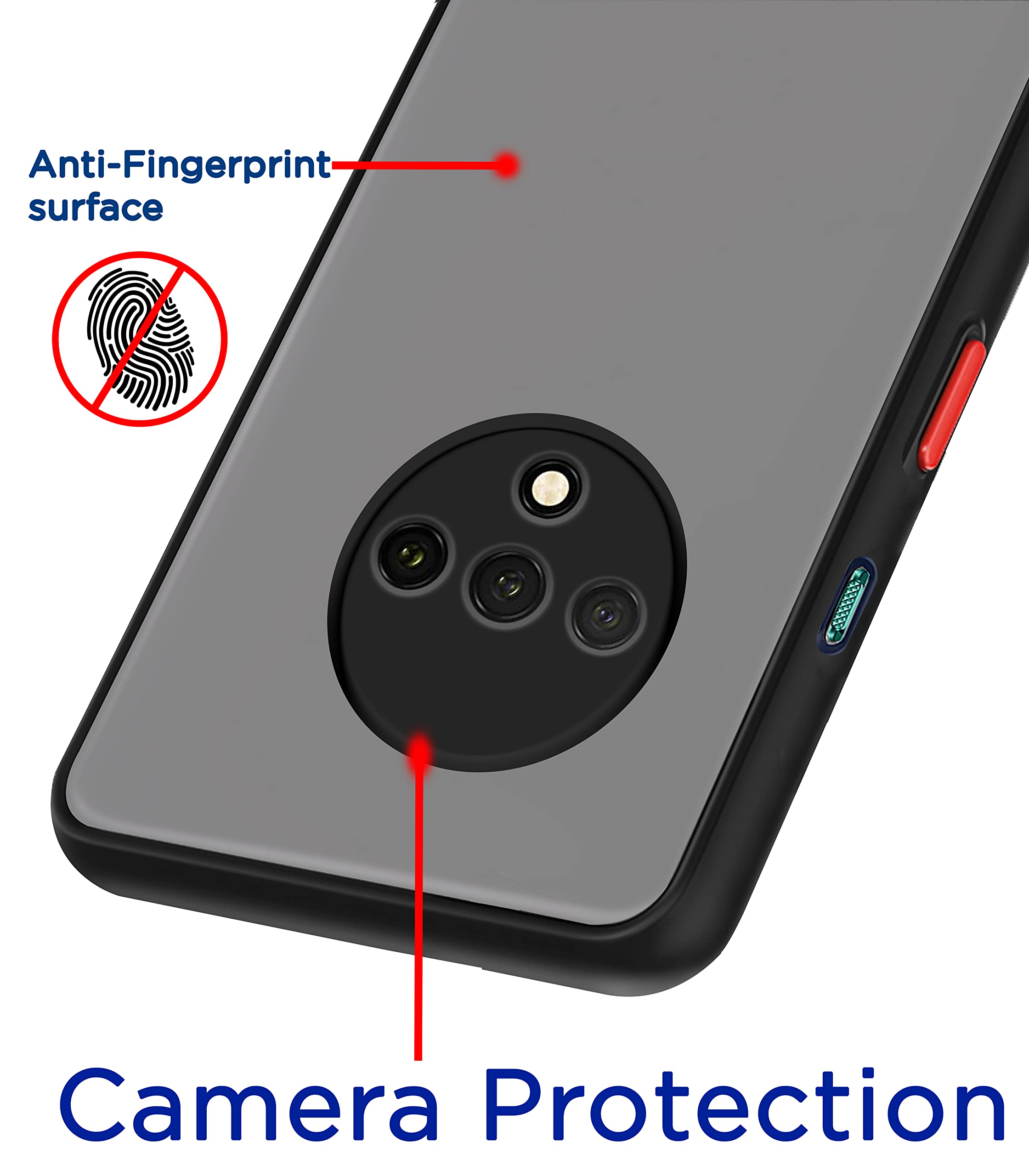 OnePlus 7T Matte back cover in black by Pikkme – photo 2