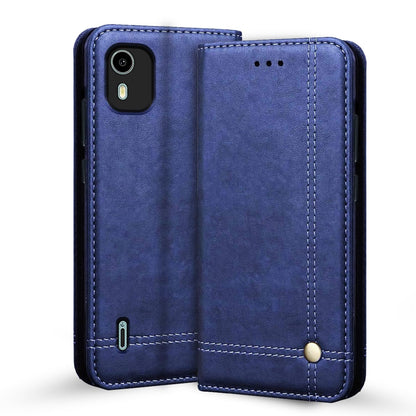 Pikkme blue wallet flip cover for Nokia C12/C12 Pro