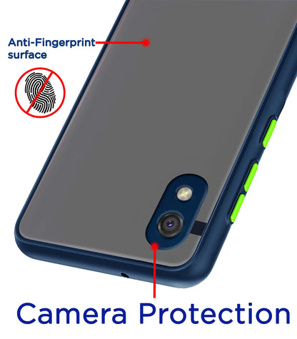 Samsung M01 Core Matte back cover in blue by Pikkme – photo 2