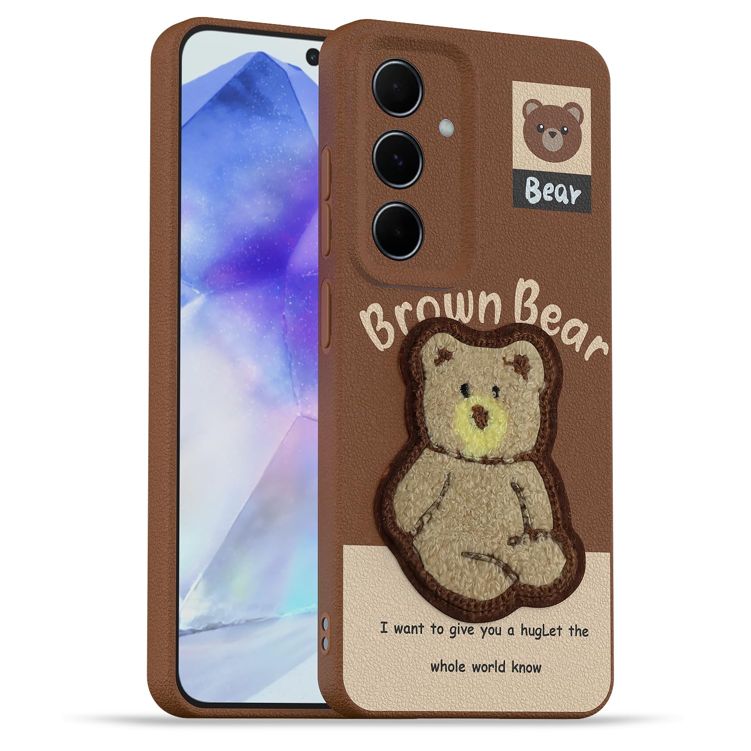 Pikkme brown phone cover for Samsung A55 5G