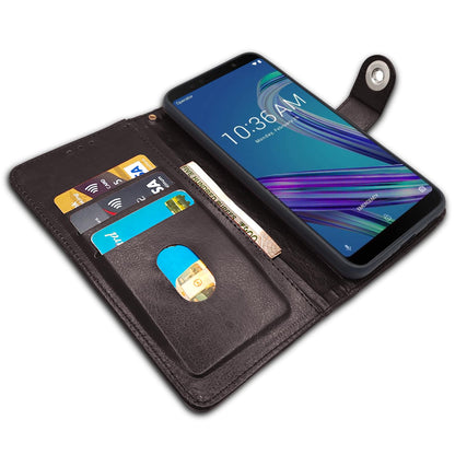 Asus Wallet wallet flip cover in button coffee by Pikkme – photo 3