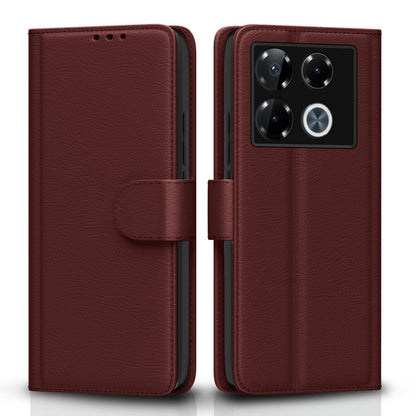 Pikkme Infinix Note 40 Pro Plus 5G brown wallet flip cover
