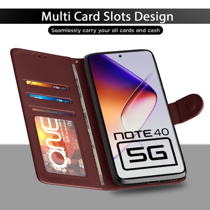 Pikkme Infinix Note 40 5G Wallet brown mobile flip cover – photo 5