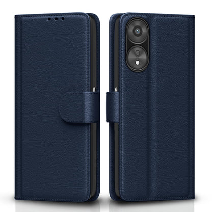 Blue wallet flip cover for Oppo A78 5G – Pikkme