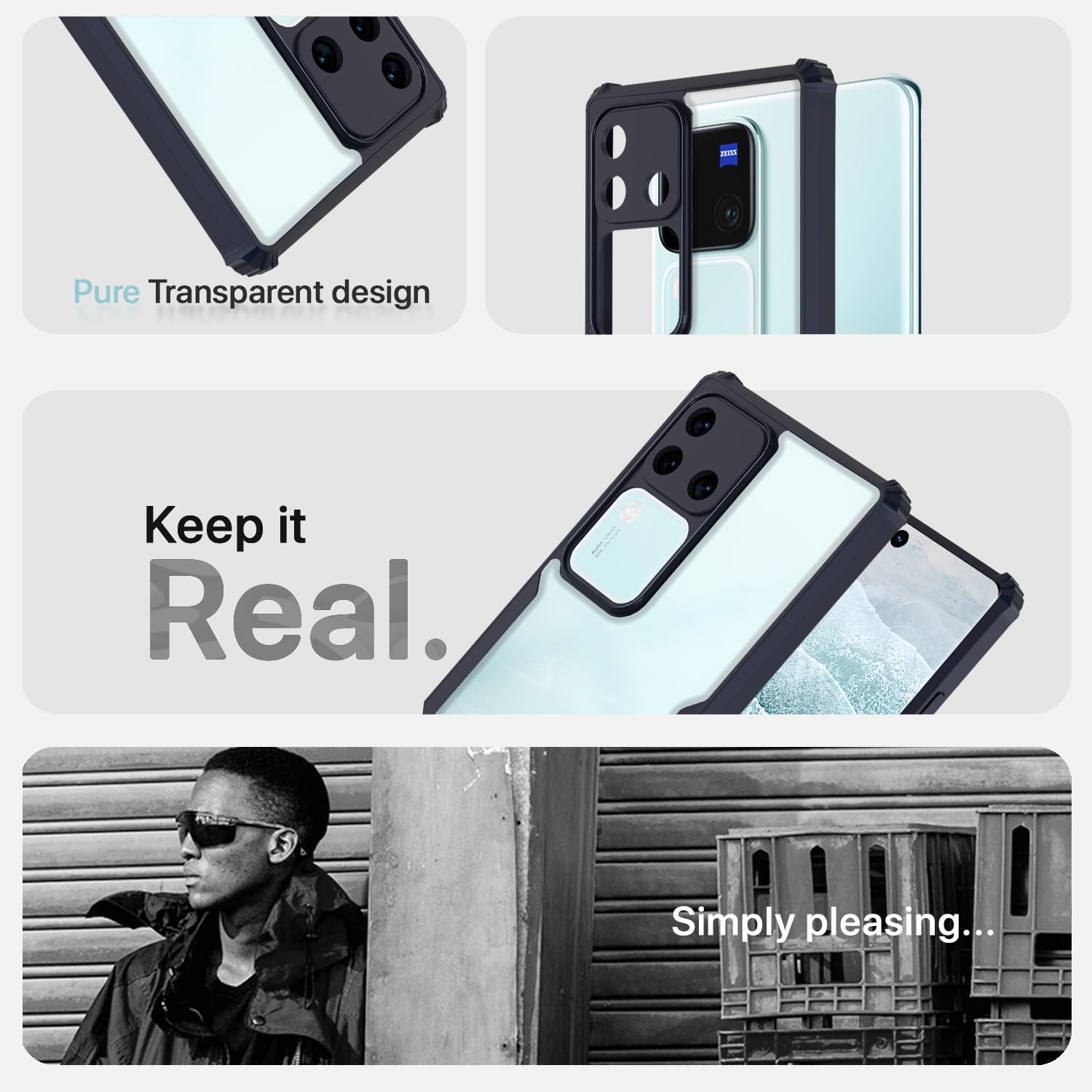Pikkme blue back cover for Vivo V30 Pro 5G – photo 4