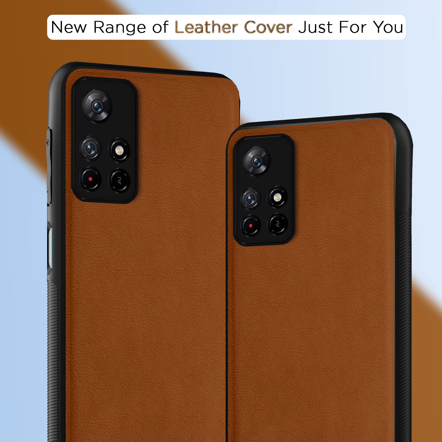 Pikkme Redmi Note 11T/Poco M4 Pro 5G Leather camel mobile cover – photo 7