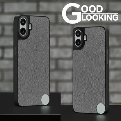 Pikkme CMF by Nothing Phone 1 Indian Leather Back Cover (Grey)