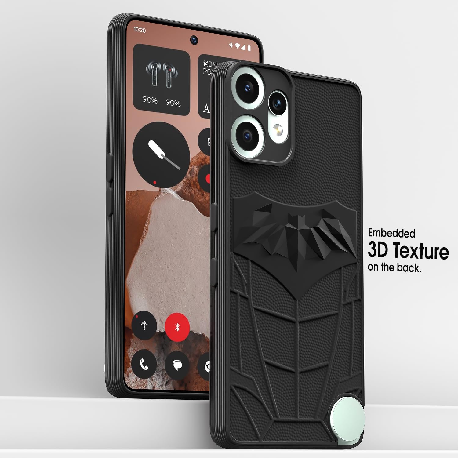 Pikkme CMF by Nothing Phone 2 Pro 5G Shockproof Stylish Cartoon Back Cover (Black)