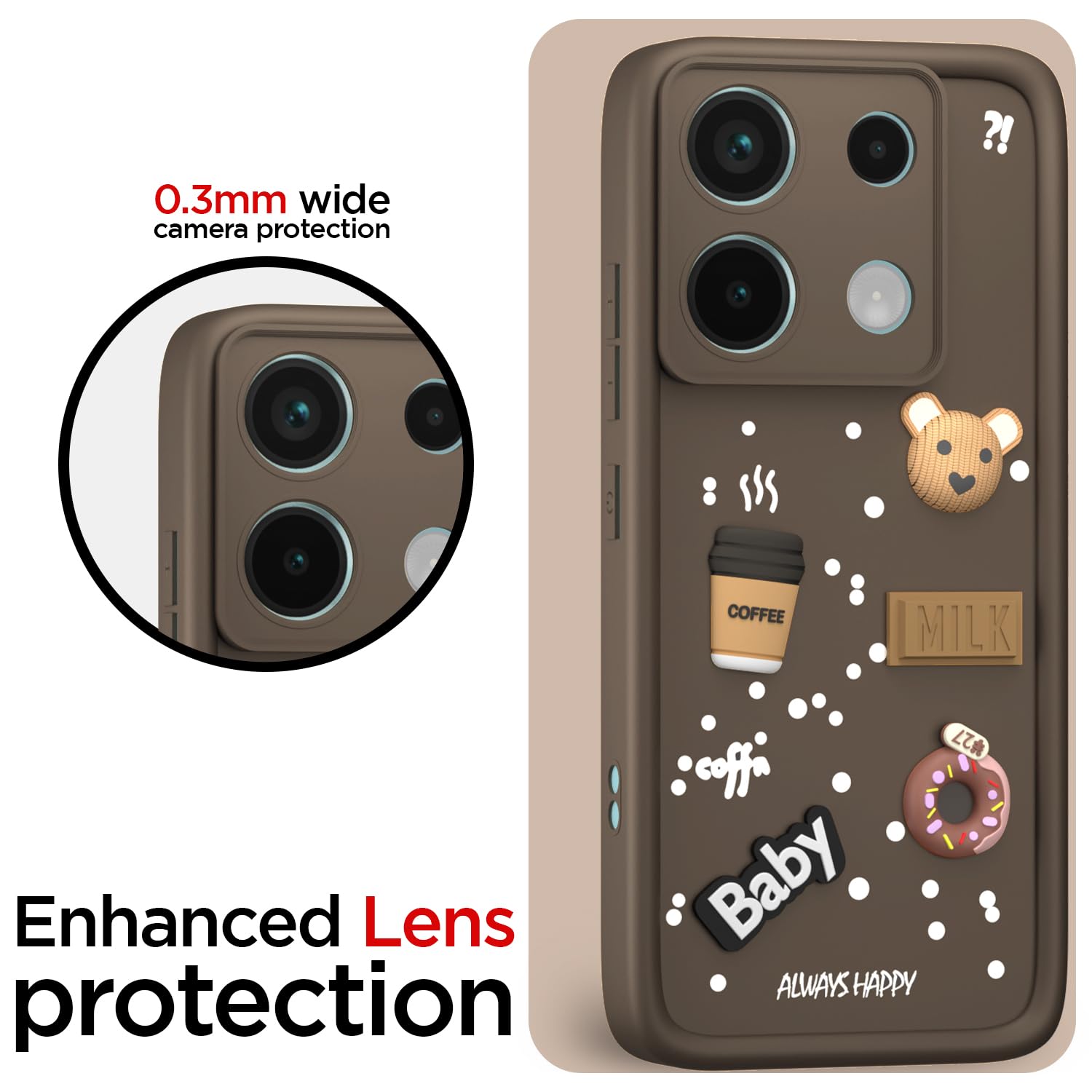 Pikkme brown phone cover for Redmi Note 13 Pro/Poco X6 5G – photo 5