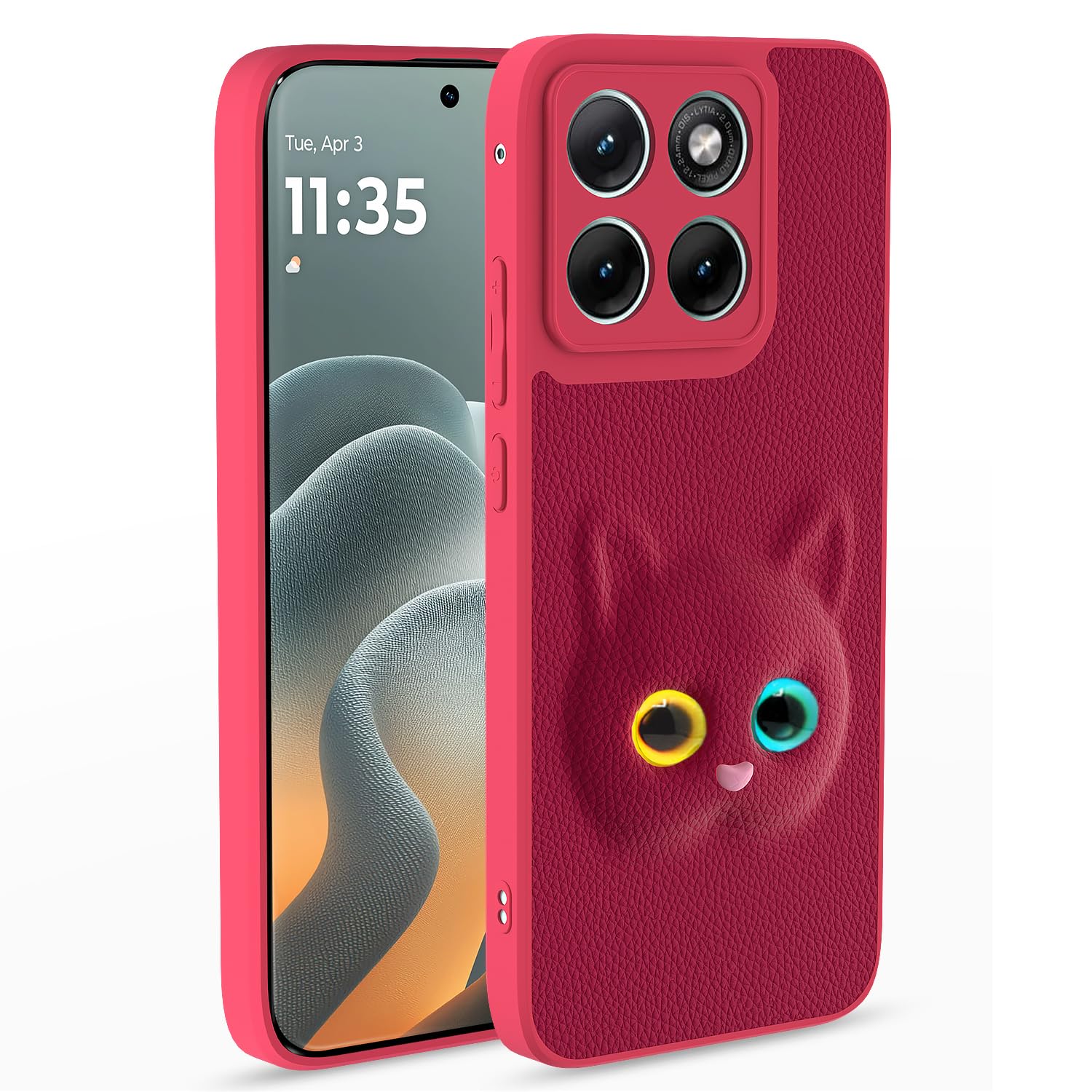 Pikkme Moto Edge 70 Fusion 5G Kitty pink back cover