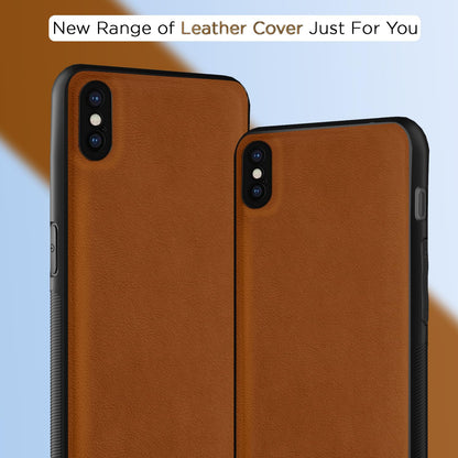 Pikkme iPhone X/Xs Flexible Pu Leather Leatherback Back Cover (Camel)