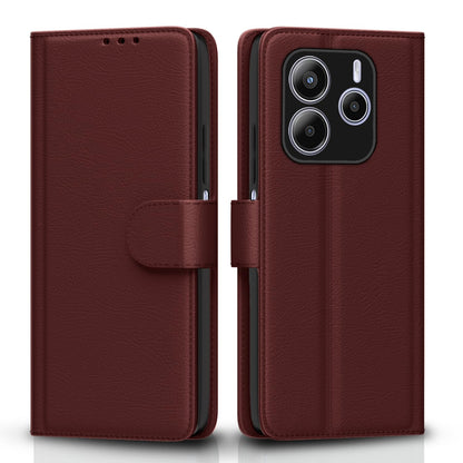 Brown mobile flip cover for Redmi Note 14 5G – Pikkme
