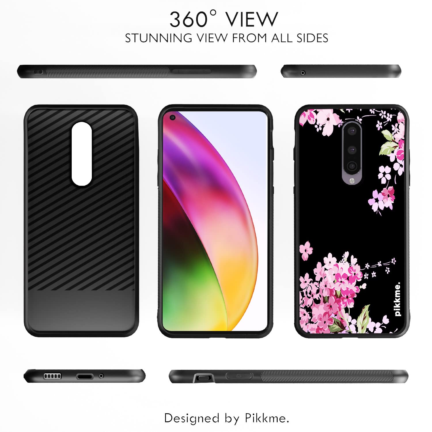 Pikkme OnePlus 8 Flower mobile back cover – photo 2