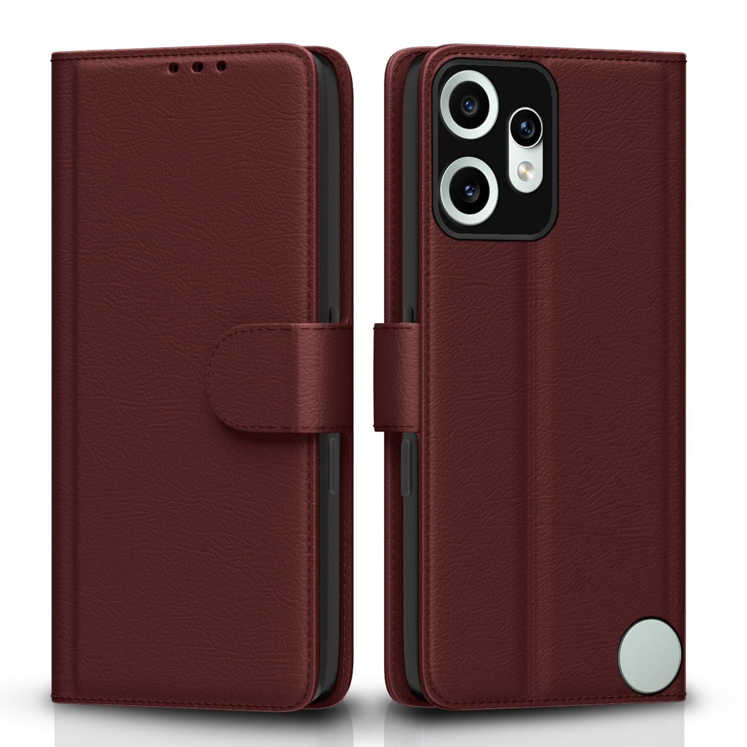 Pikkme CMF by Nothing Phone 2 Pro 5G Vintage Flip cover (Brown)