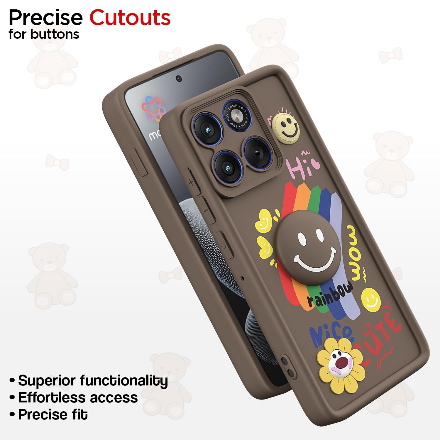 Pikkme brown back cover for Moto Edge 70 5G – photo 6