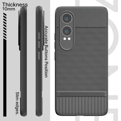 Pikkme OnePlus Nord Ce 4 Lite 5G Shockproof Soft Flexible Gencase Back Cover (Grey)