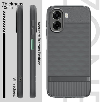 Pikkme Oppo A6X 5G Silicone grey mobile cover – photo 3