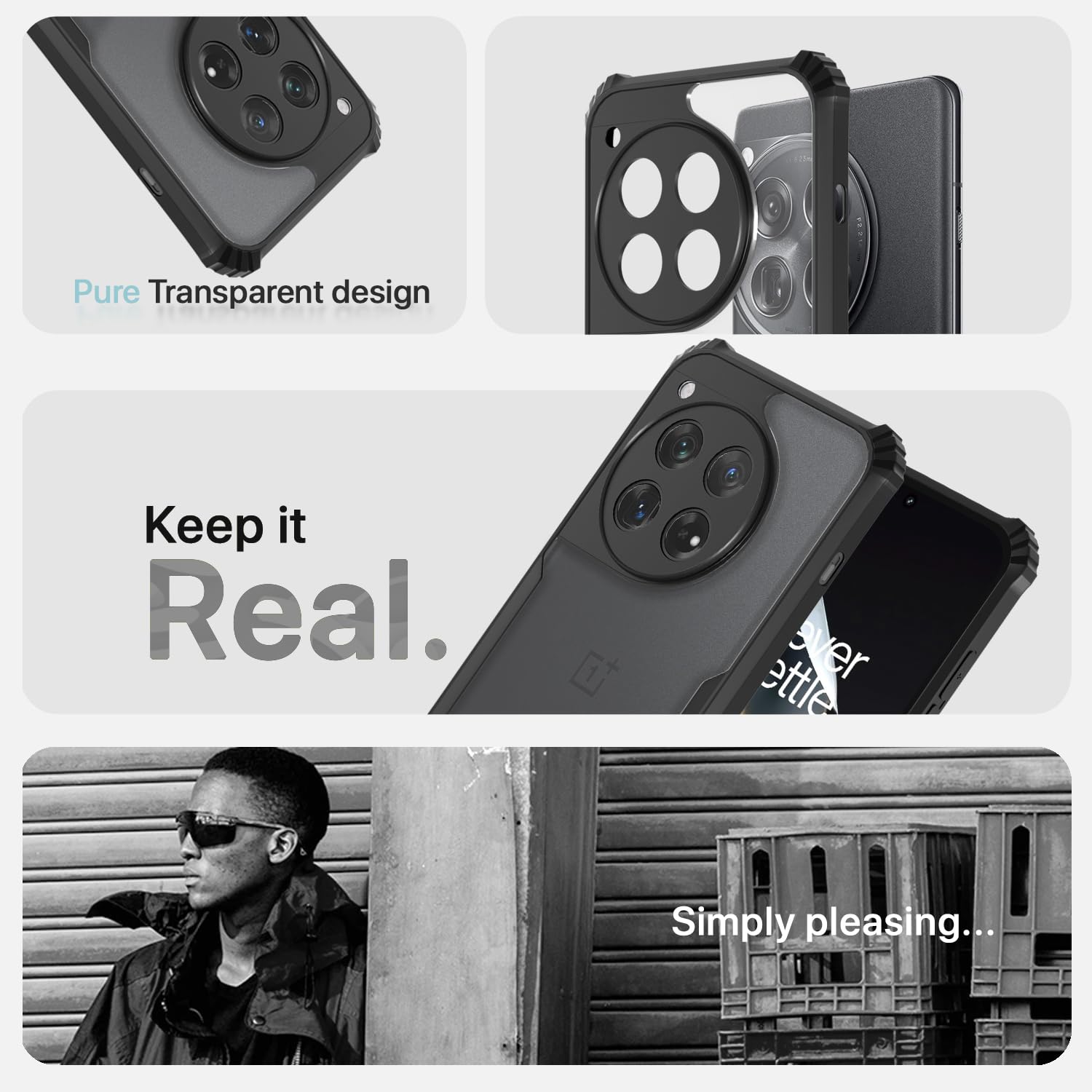 OnePlus 12 5G mobile cover in black by Pikkme – photo 4