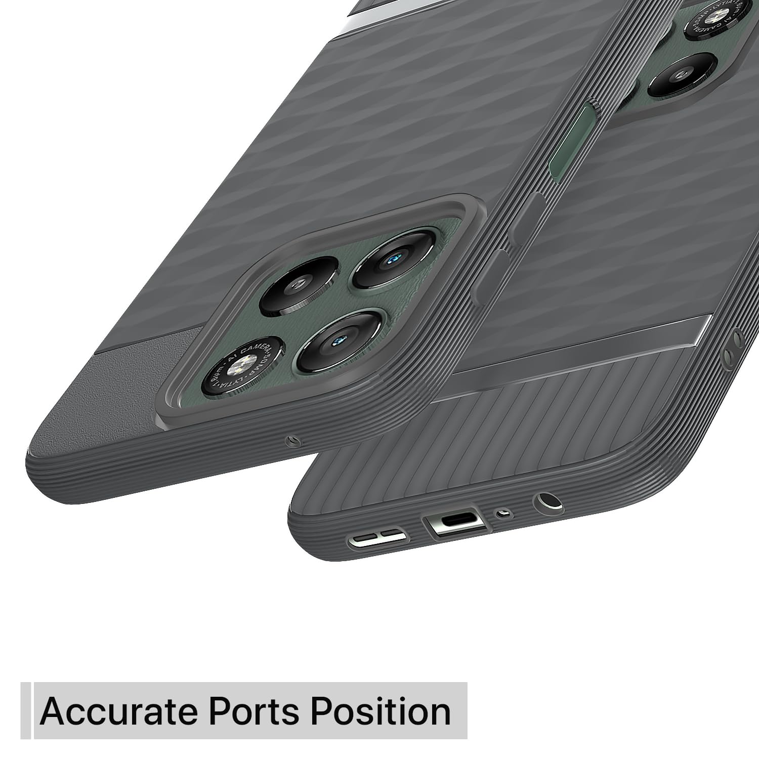 Pikkme grey Silicone back cover for Moto G67 Power/G57 Power 5G – photo 4