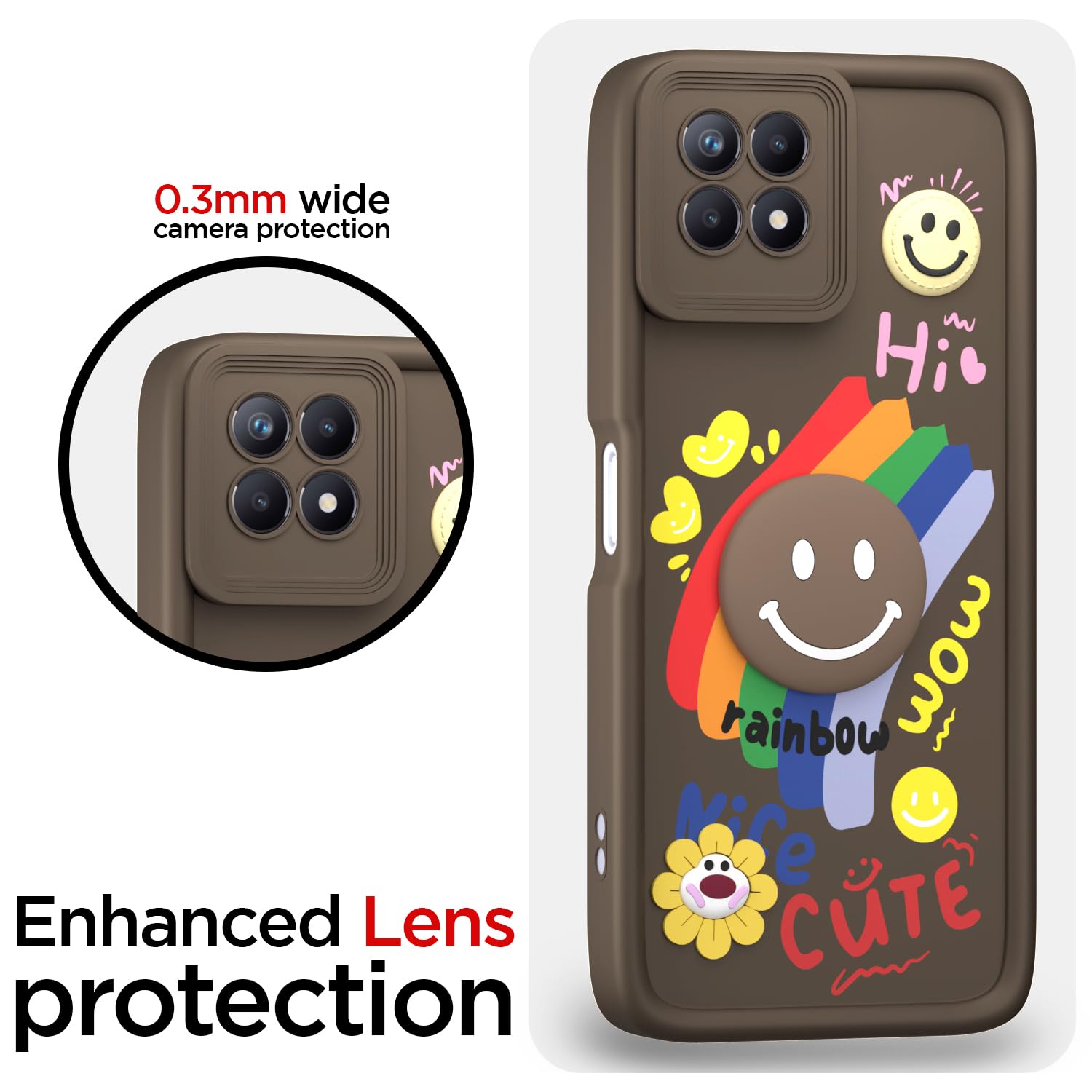 Pikkme Realme Narzo 50/8i 4G brown phone cover – photo 5
