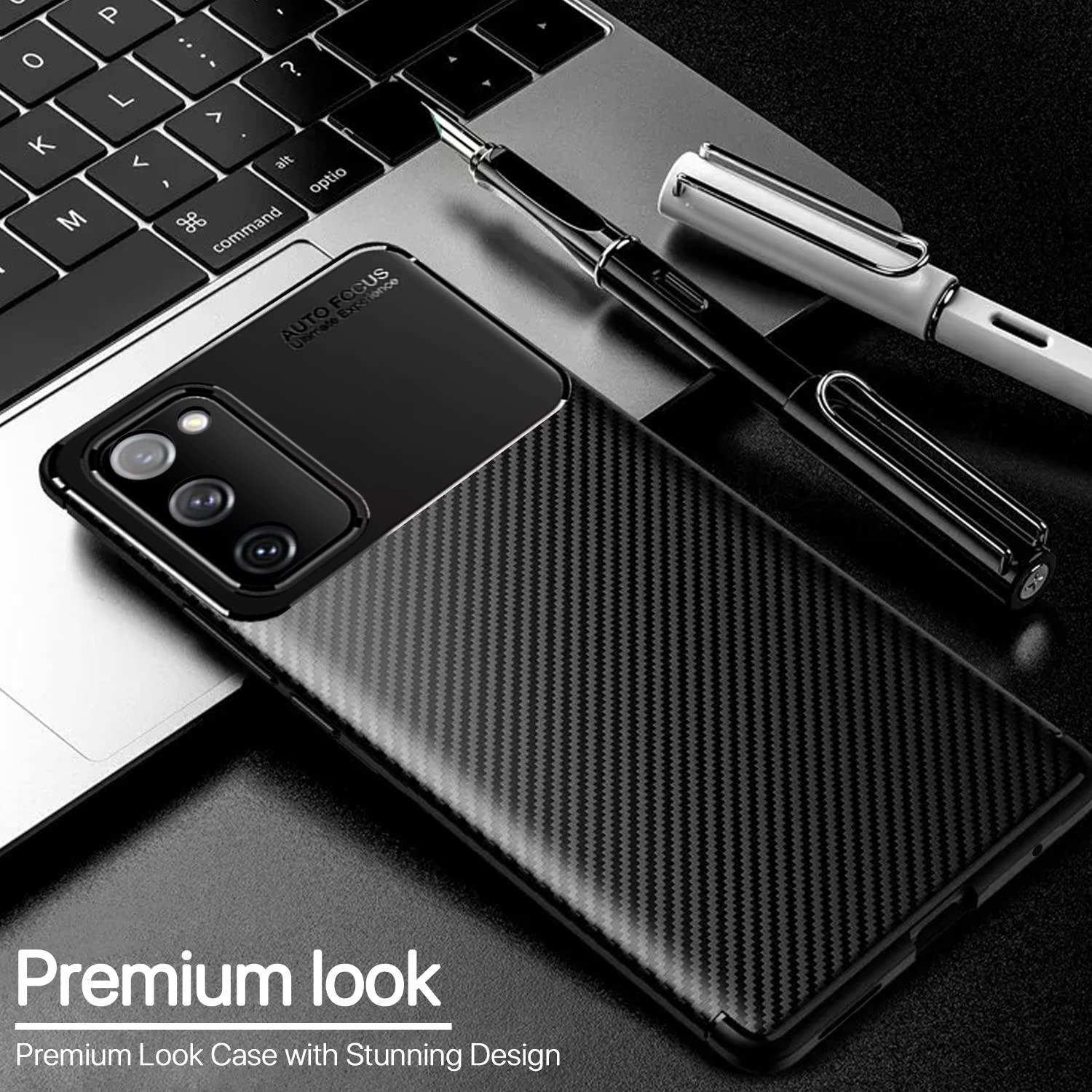 Pikkme black Carbon phone cover for Samsung S20 FE 5G – photo 3