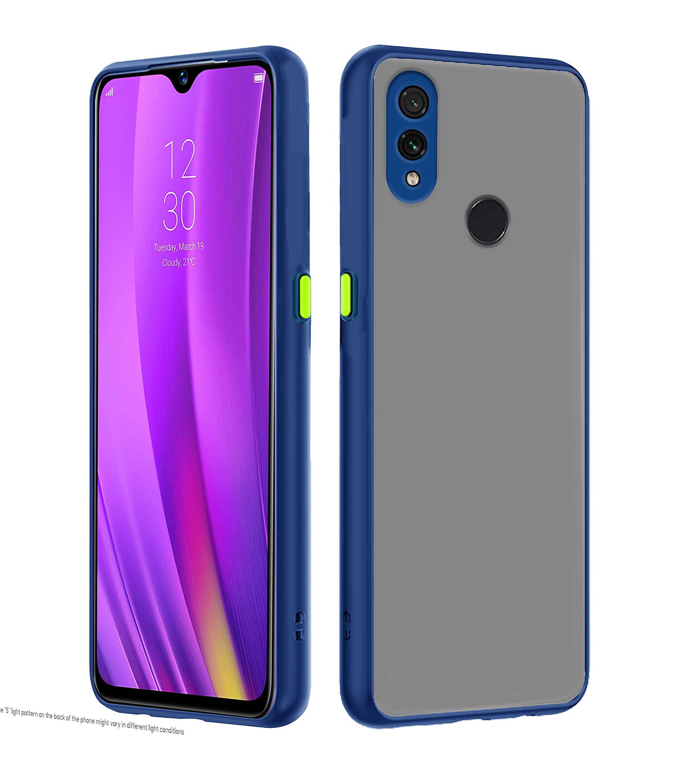 Pikkme Realme 3 Hybrid blue phone cover