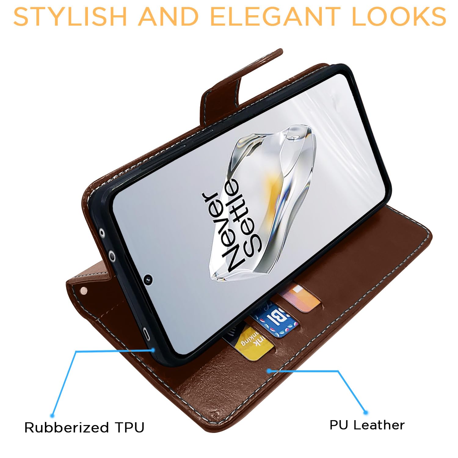 Pikkme brown & coffee mobile flip cover for OnePlus 12 5G – photo 5