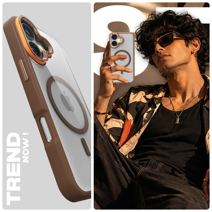 iPhone 16 mobile back cover in brown mag-safe by Pikkme – photo 7