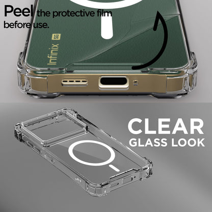 Infinix Note 40 Pro 5G MagSafe phone cover in transparent mag-safe by Pikkme – photo 3