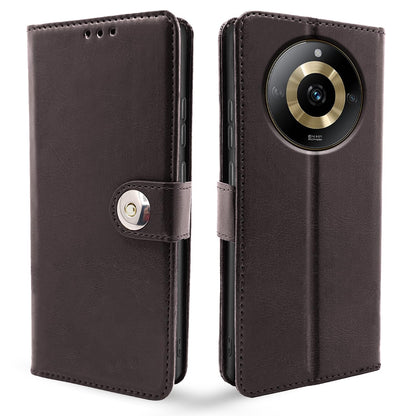 Realme Narzo 60 5G Button flip case in coffee by Pikkme