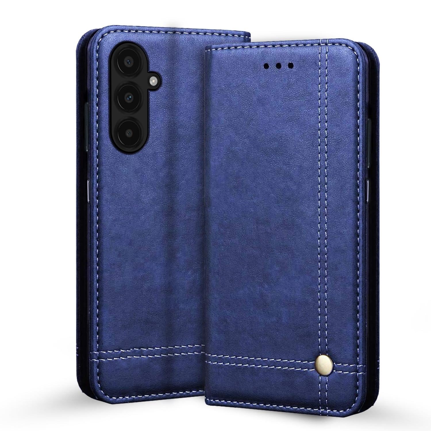 Pikkme Samsung A15 4G/A15 5G blue mobile flip cover