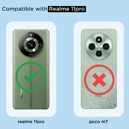 Pikkme Realme 11 Pro/11 Pro Plus 5G/Narzo 60 Pro 5G transparent mag-safe phone cover – photo 4