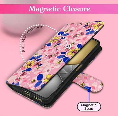 Pikkme pink flower mobile flip cover for Realme C75 – photo 6