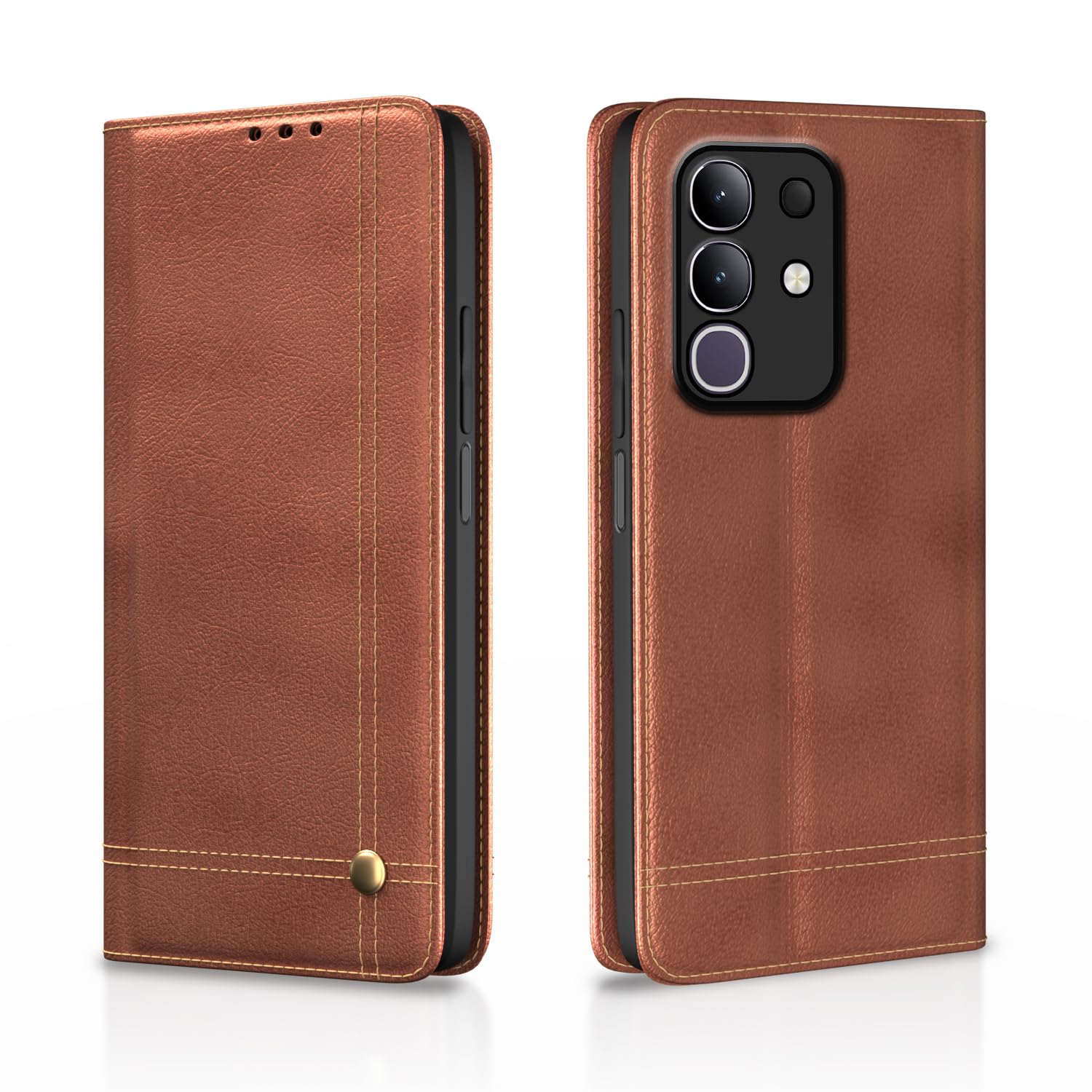 Vivo T4x 5G flip case in brown by Pikkme