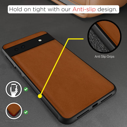 Camel Leather mobile back cover for Google Pixel 6A – Pikkme – photo 5