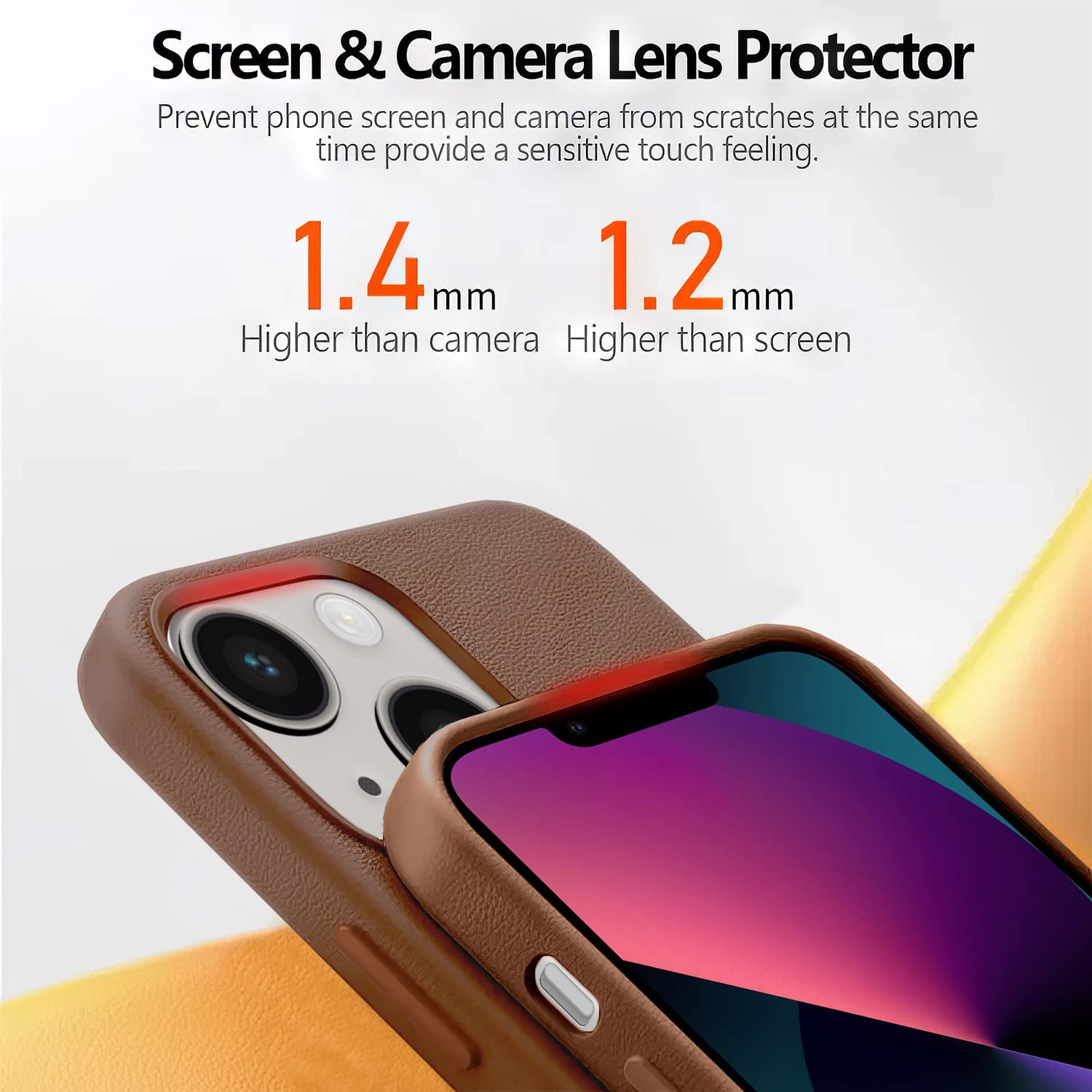 Pikkme iPhone 14 Leather umber back cover – photo 2