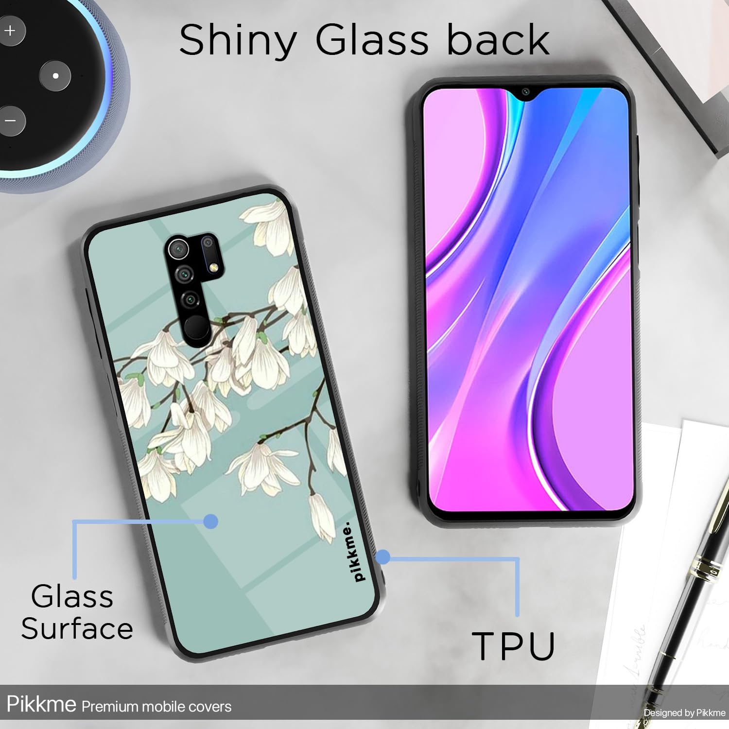 Pikkme Flower mobile cover for Redmi 9 Prime – photo 3