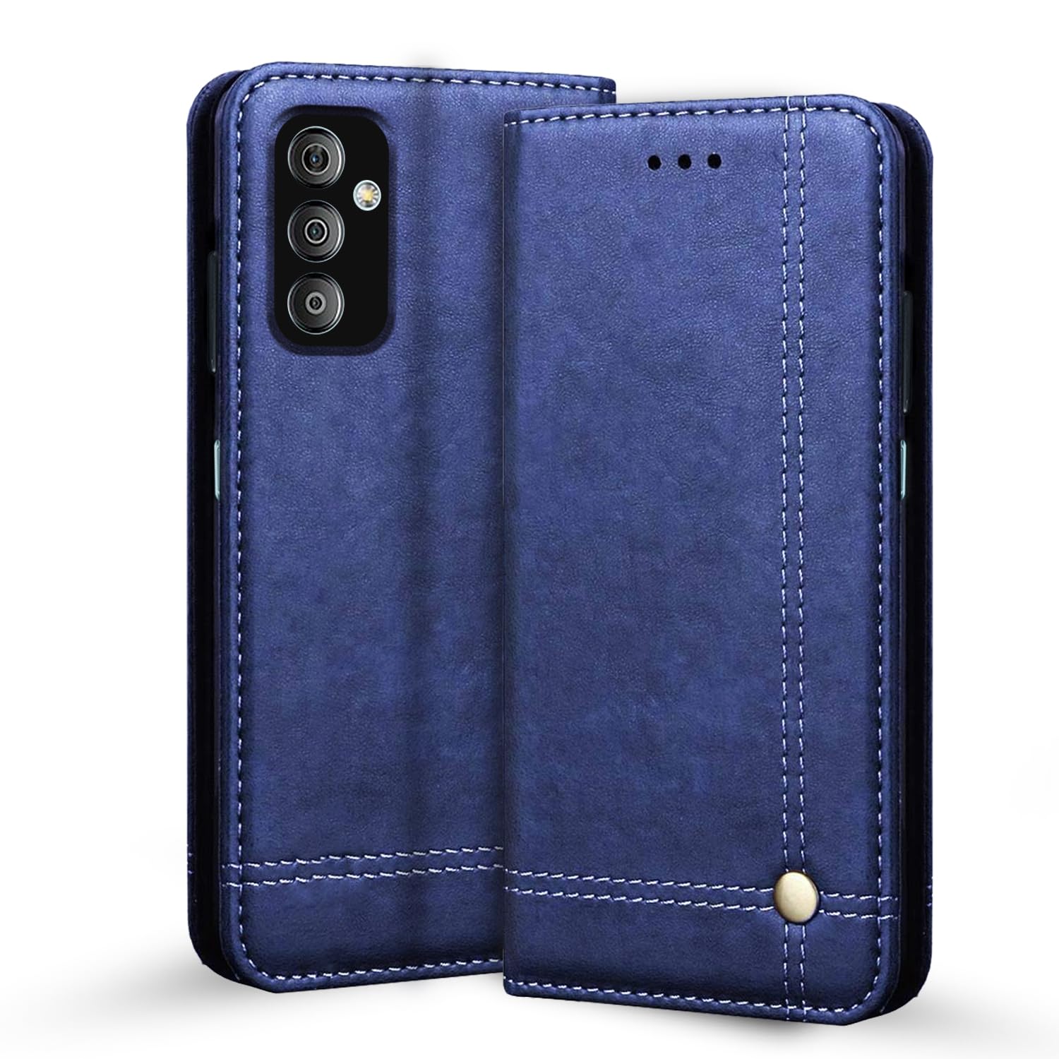 Blue Magnetic flip cover for Samsung F23 5G – Pikkme
