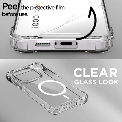 Pikkme iQOO 15 5G MagSafe transparent mag-safe back cover – photo 3
