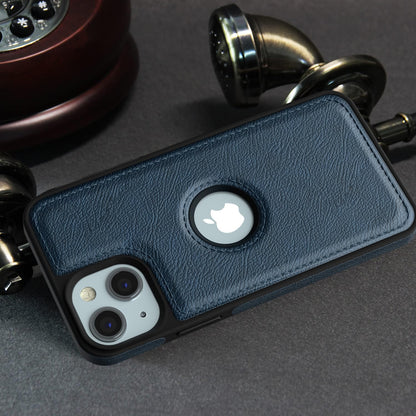 Blue Leather mobile back cover for iPhone 15 – Pikkme – photo 5